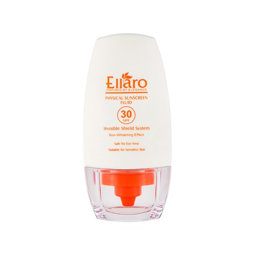 فلوئید ضد آفتاب فیزیکال بی رنگ SPF30 الارو حجم 50 میلی لیتر