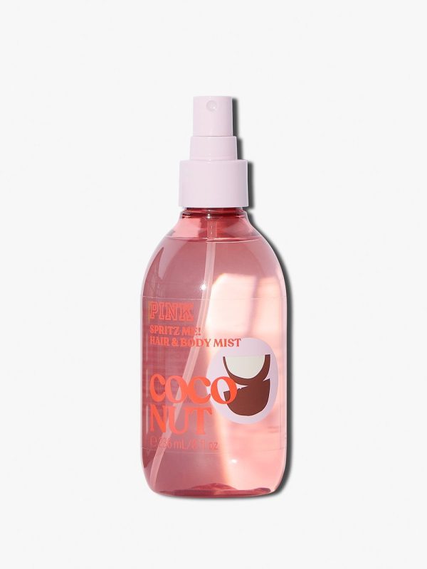 بادی میست زنانه پینک ویکتوریا سکرت مدل کاکونات (Victoria's Secret Pink Coconut Hair & Body Mist)