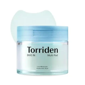 پد تونر آبرسان توریدن هیالورونیک اسید Torriden Dive in multi pad [80عددی]