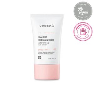 مراقبت پوست و مو 50 کرم ضد آفتاب و تون آپ Centellian 24 Madeca Derma Shield Safe Tone-Up Sun Cream 50ml