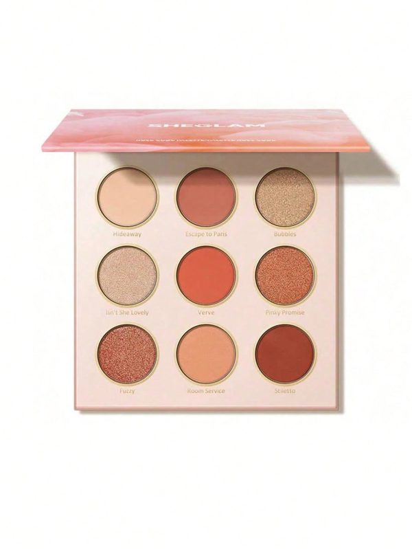 پلت رژگونه و هایلایتر شیگلم مدل Rose Code (Rose Code Palette Sheglam)